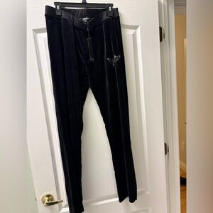 True religion, Crystal wing straight leg sweats, black